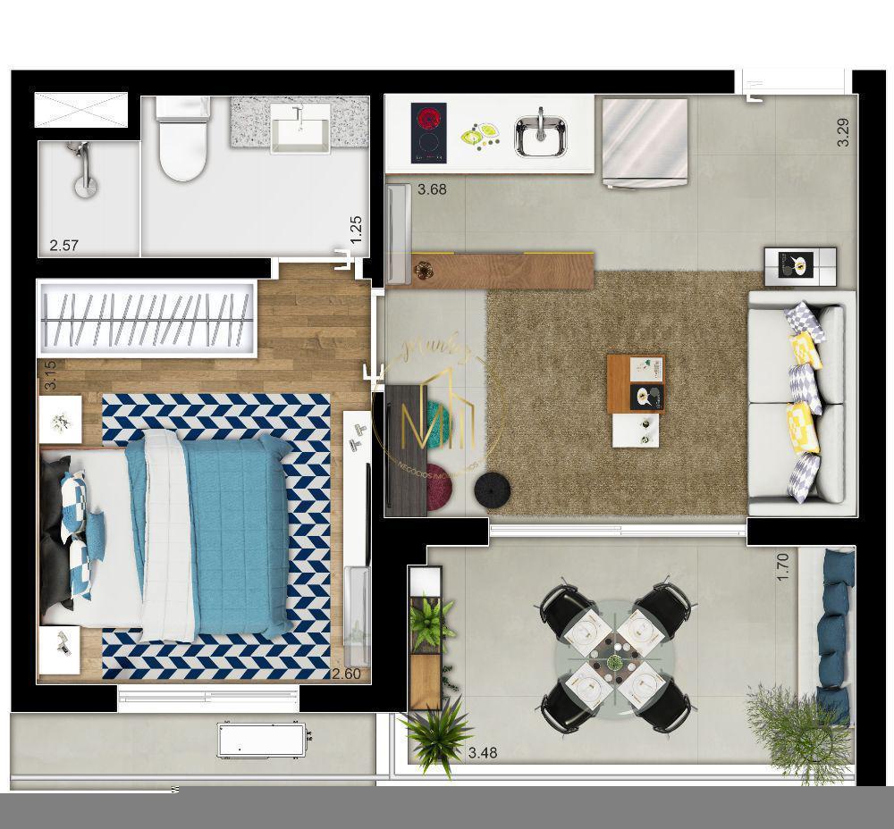 Apartamento, 1 quarto, 28 m² - Foto 15