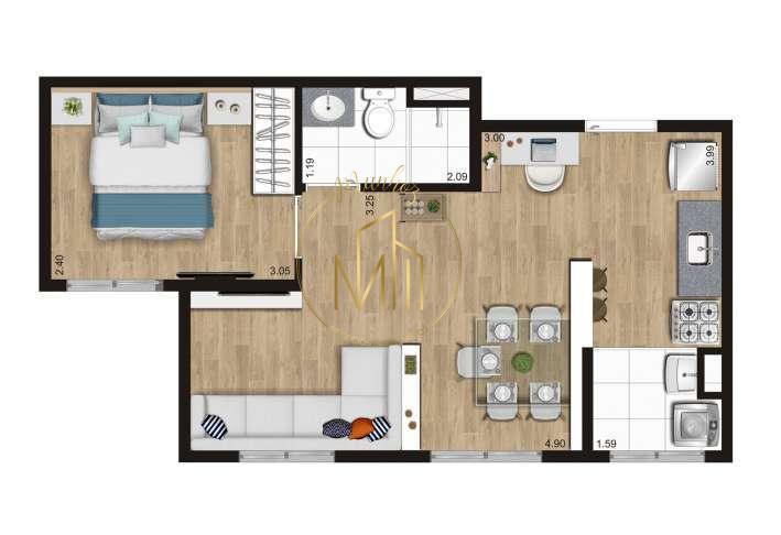 Apartamento, 2 quartos, 37 m² - Foto 23