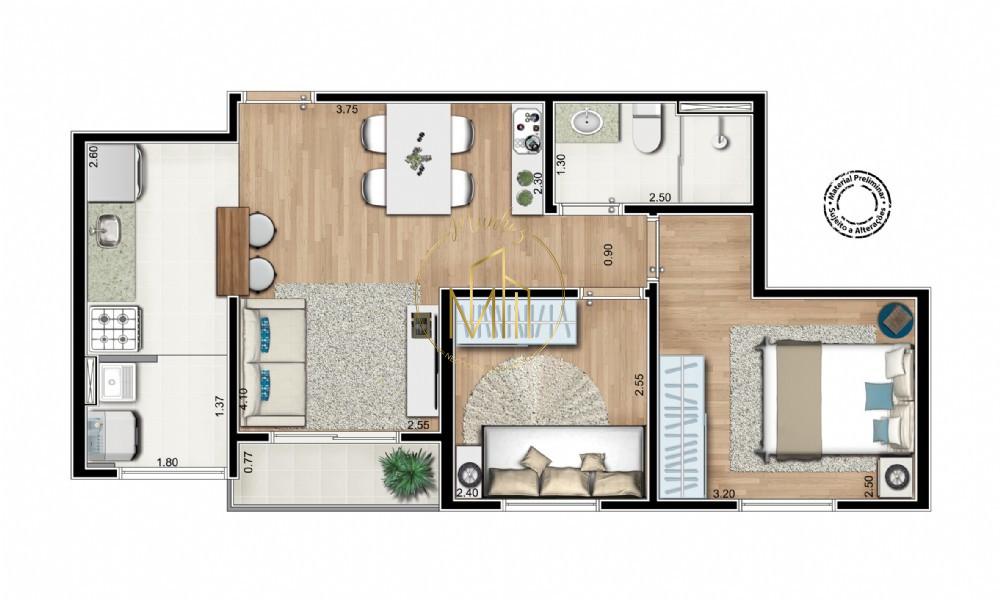 Apartamento, 2 quartos, 50 m² - Foto 21