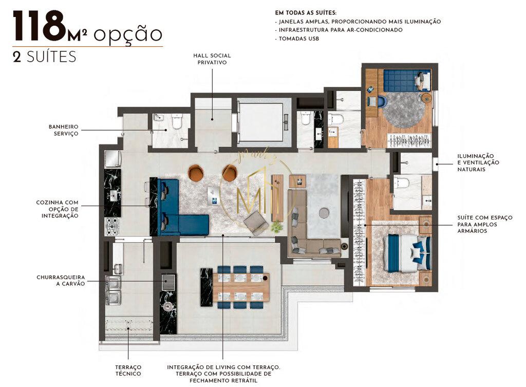 Apartamento, 3 quartos, 118 m² - Foto 20
