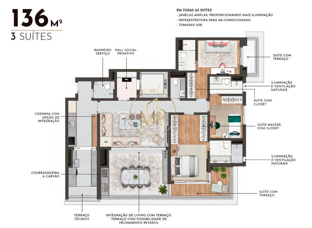 Apartamento, 3 quartos, 118 m² - Foto 21
