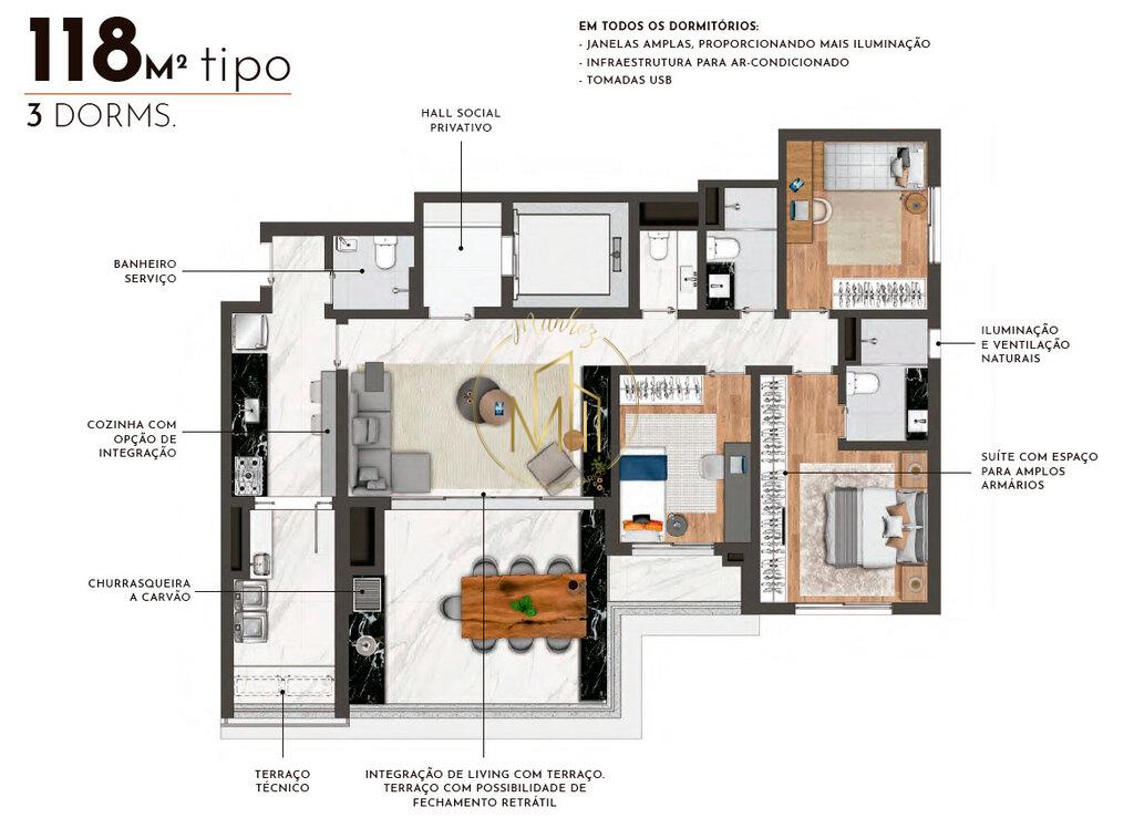 Apartamento, 3 quartos, 118 m² - Foto 19