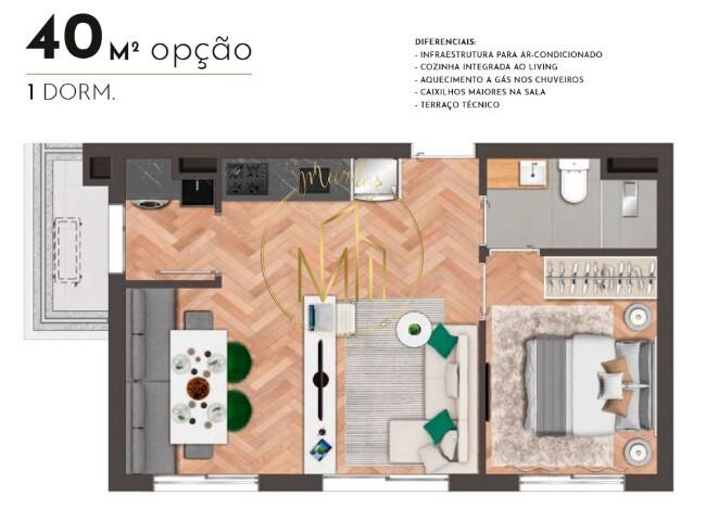 Apartamento, 1 quarto, 22 m² - Foto 17