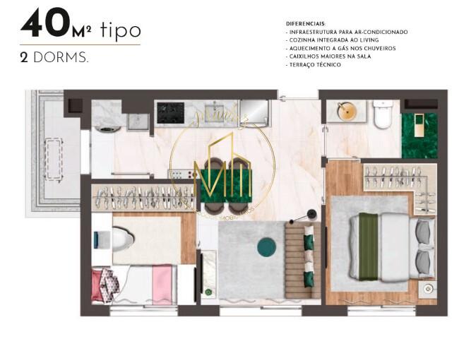 Apartamento, 1 quarto, 22 m² - Foto 18