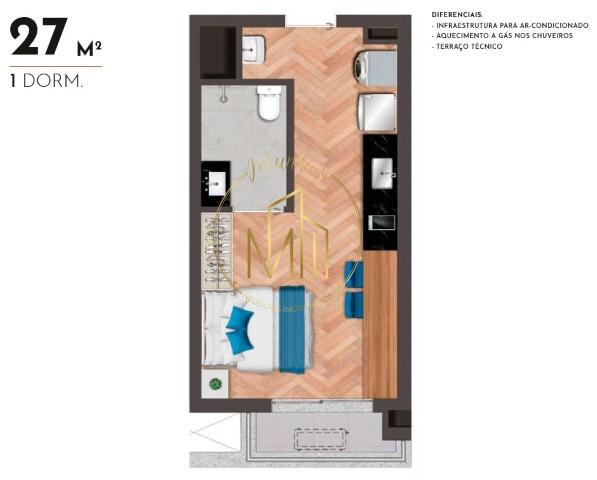 Apartamento, 1 quarto, 22 m² - Foto 16