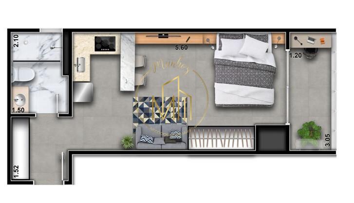 Apartamento, 1 quarto, 22 m² - Foto 28