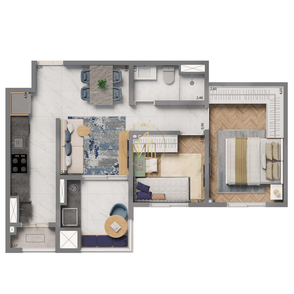 Apartamento, 2 quartos, 53 m² - Foto 31