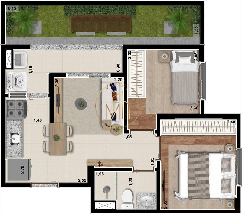 Apartamento, 2 quartos, 33 m² - Foto 32