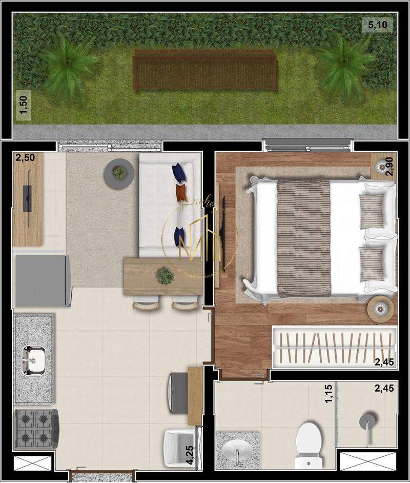 Apartamento, 2 quartos, 33 m² - Foto 28