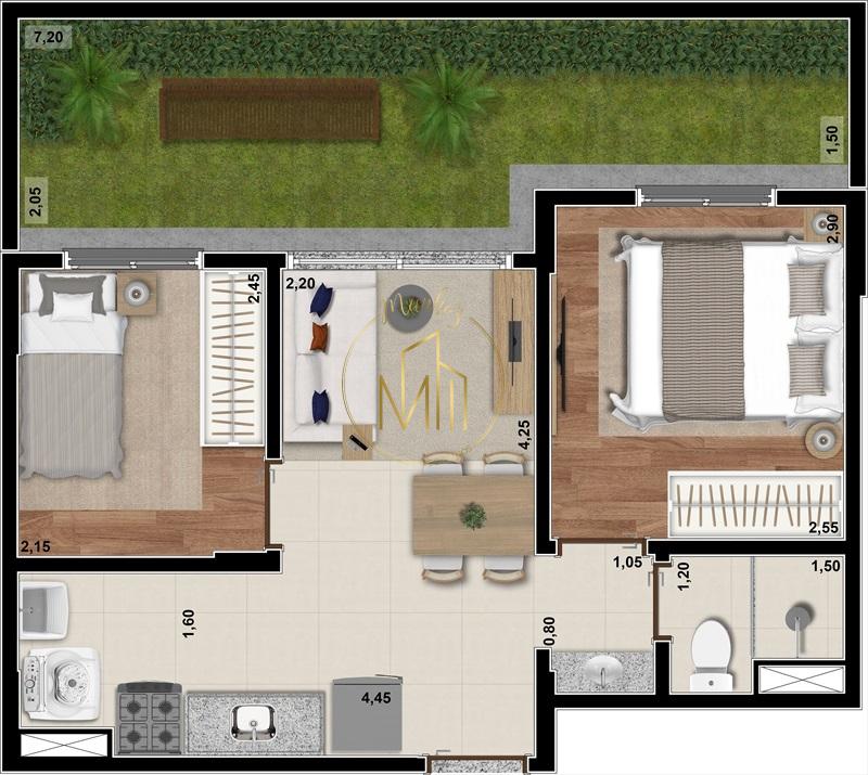 Apartamento, 2 quartos, 33 m² - Foto 34