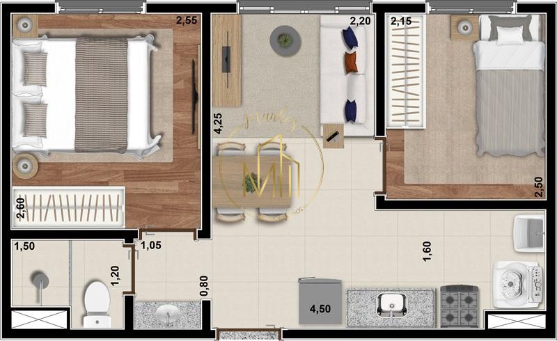 Apartamento, 2 quartos, 33 m² - Foto 30