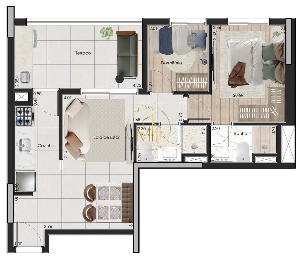 Apartamento, 2 quartos, 53 m² - Foto 28