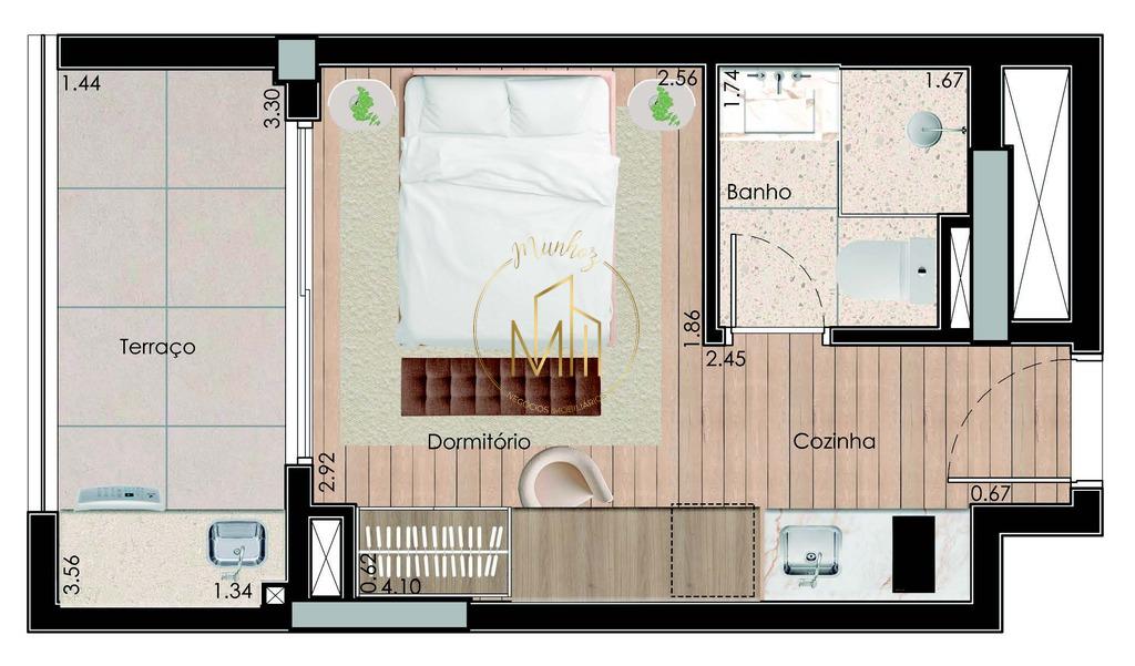 Apartamento, 1 quarto, 31 m² - Foto 12