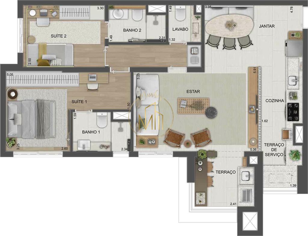 Apartamento, 2 quartos, 59 m² - Foto 35