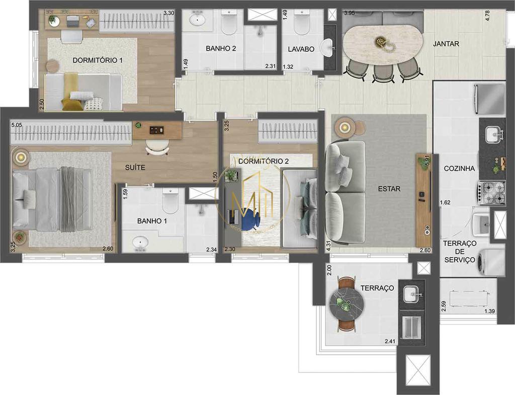 Apartamento, 2 quartos, 59 m² - Foto 34