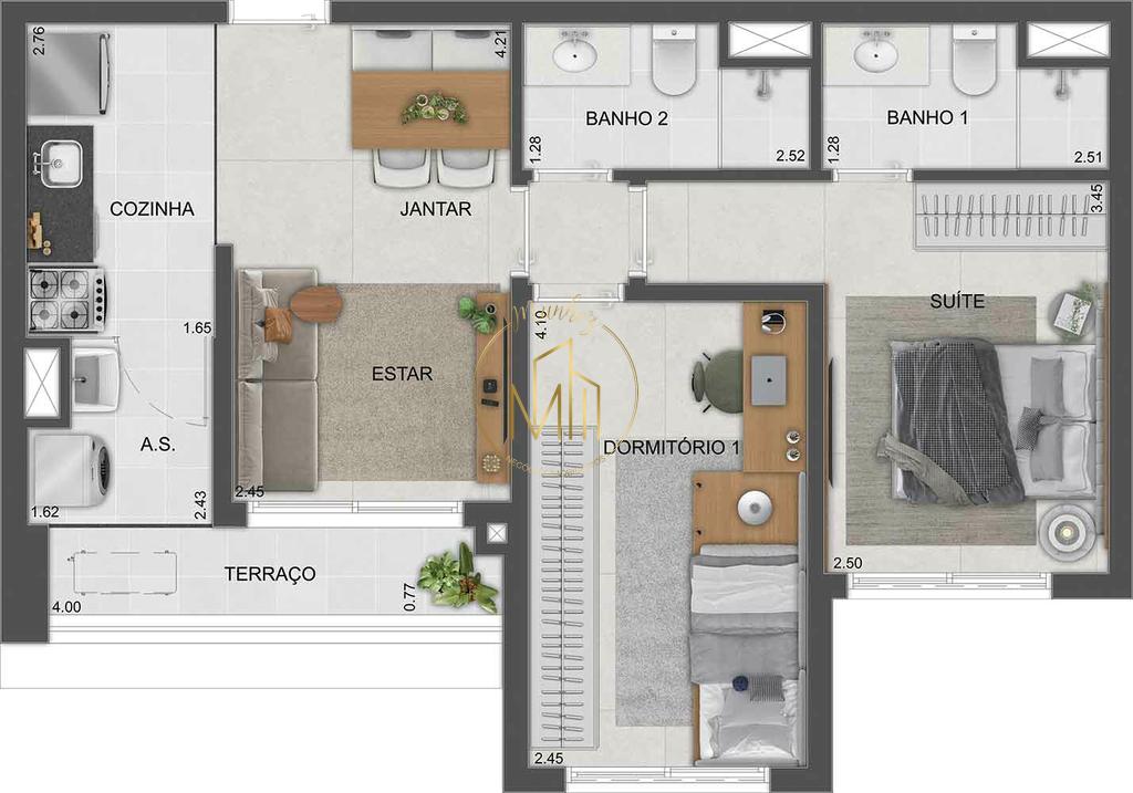 Apartamento, 2 quartos, 59 m² - Foto 30