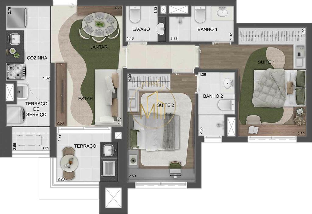 Apartamento, 2 quartos, 59 m² - Foto 31