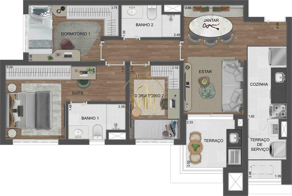 Apartamento, 3 quartos, 76 m² - Foto 32