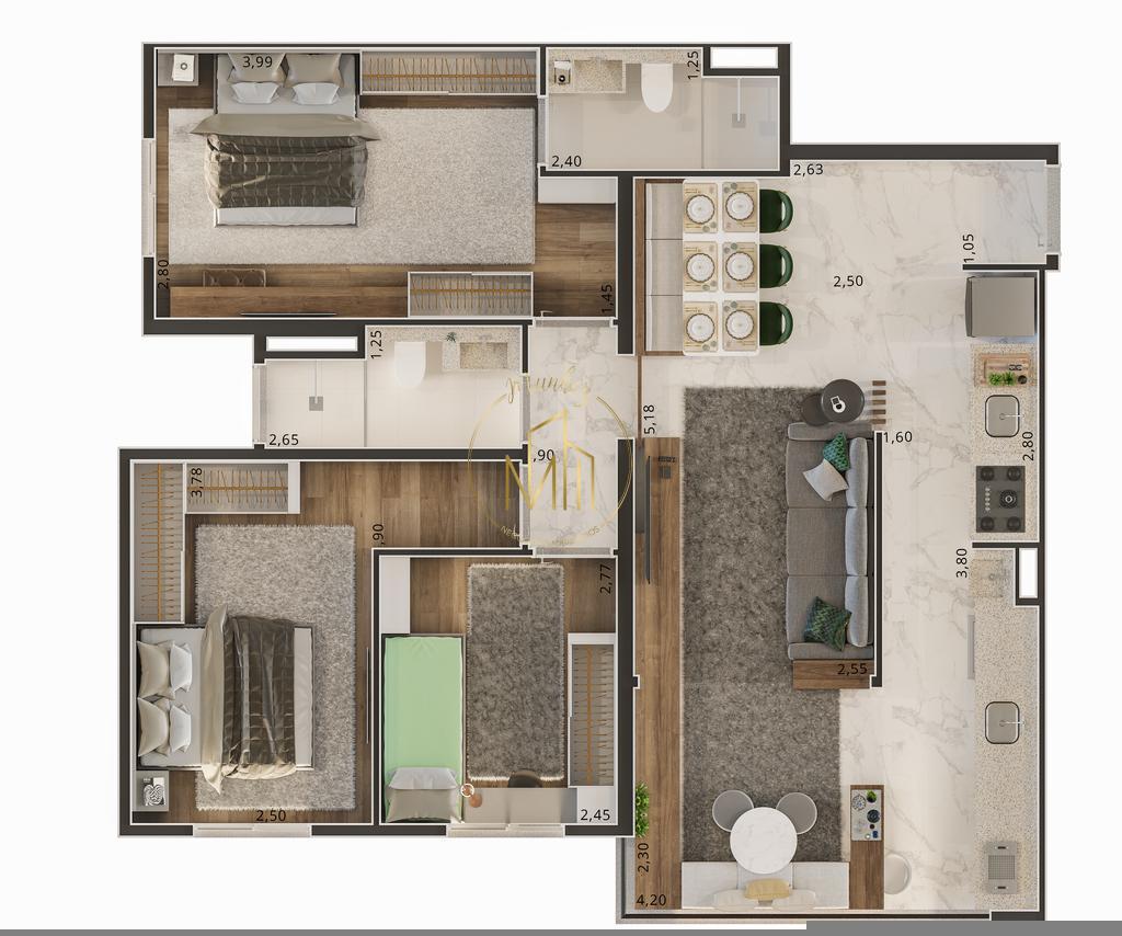 Apartamento, 2 quartos, 73 m² - Foto 25