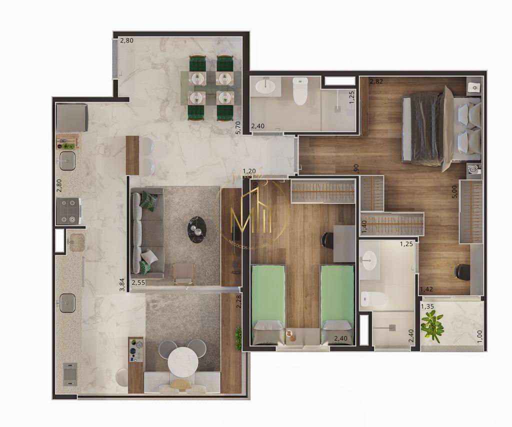 Apartamento, 2 quartos, 73 m² - Foto 24