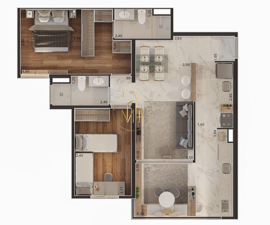 Apartamento, 2 quartos, 73 m² - Foto 23