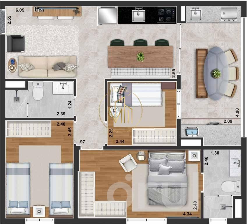 Apartamento, 2 quartos, 54 m² - Foto 25