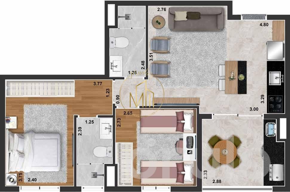 Apartamento, 2 quartos, 54 m² - Foto 24