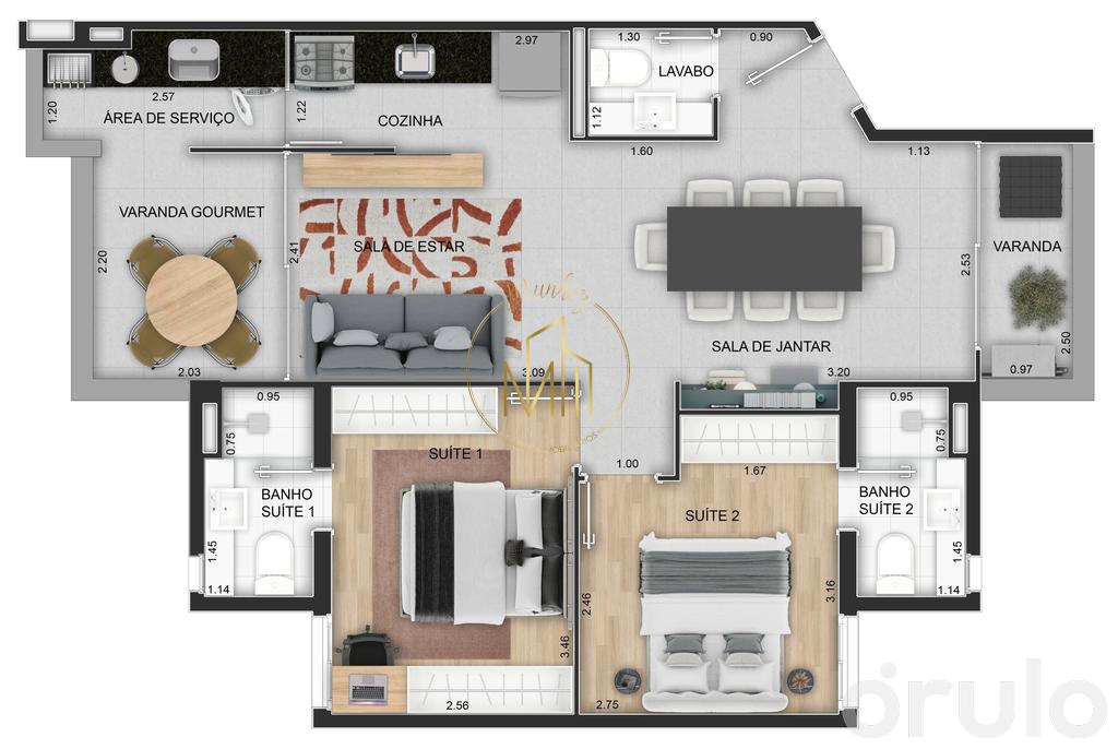 Apartamento, 2 quartos, 69 m² - Foto 44