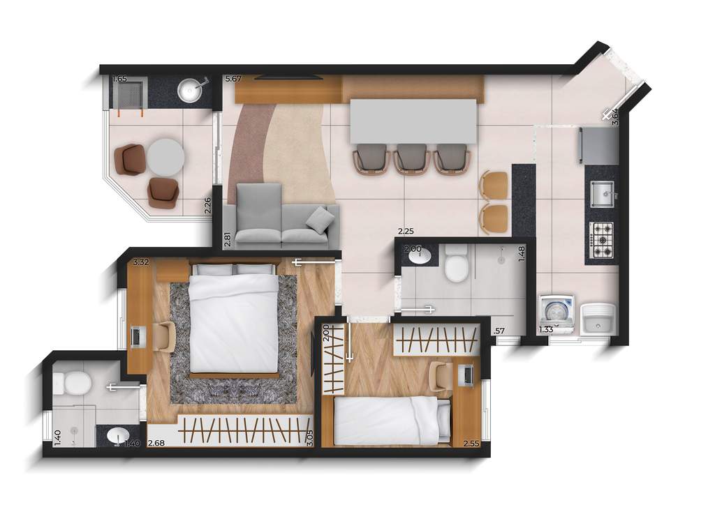 Apartamento, 2 quartos, 48 m² - Foto 37