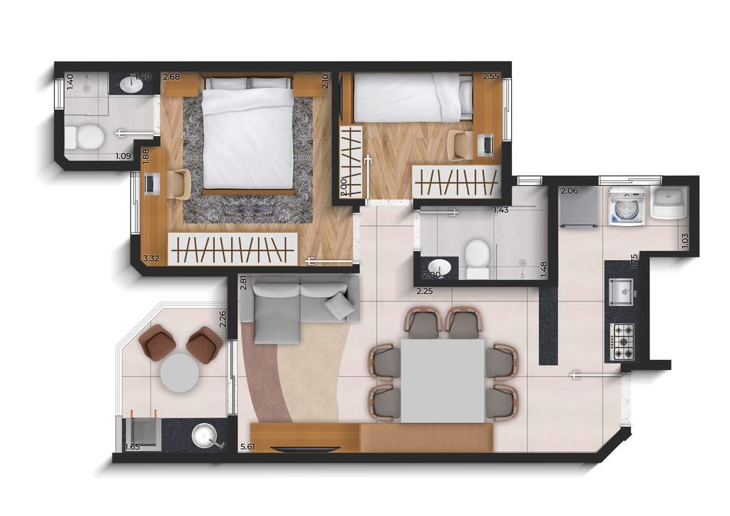 Apartamento, 2 quartos, 48 m² - Foto 36