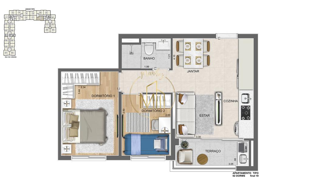 Apartamento, 2 quartos, 55 m² - Foto 29