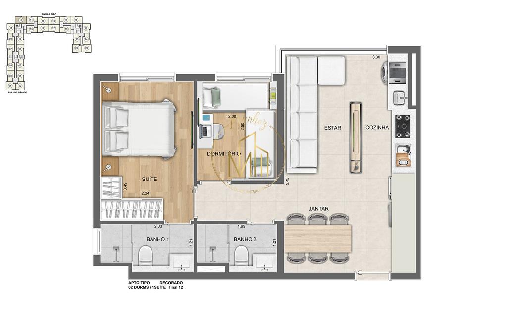 Apartamento, 2 quartos, 55 m² - Foto 31